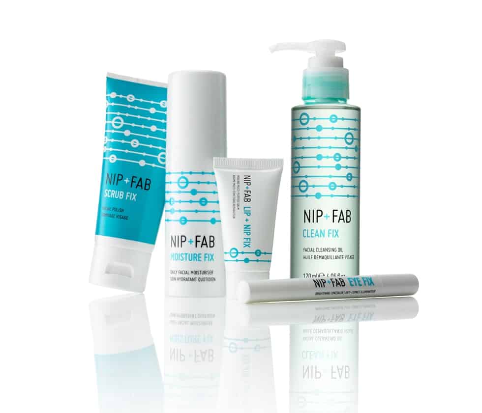 NIP+FAB skincare packaging graphics dentity designed by Paul Cartwright Branding.