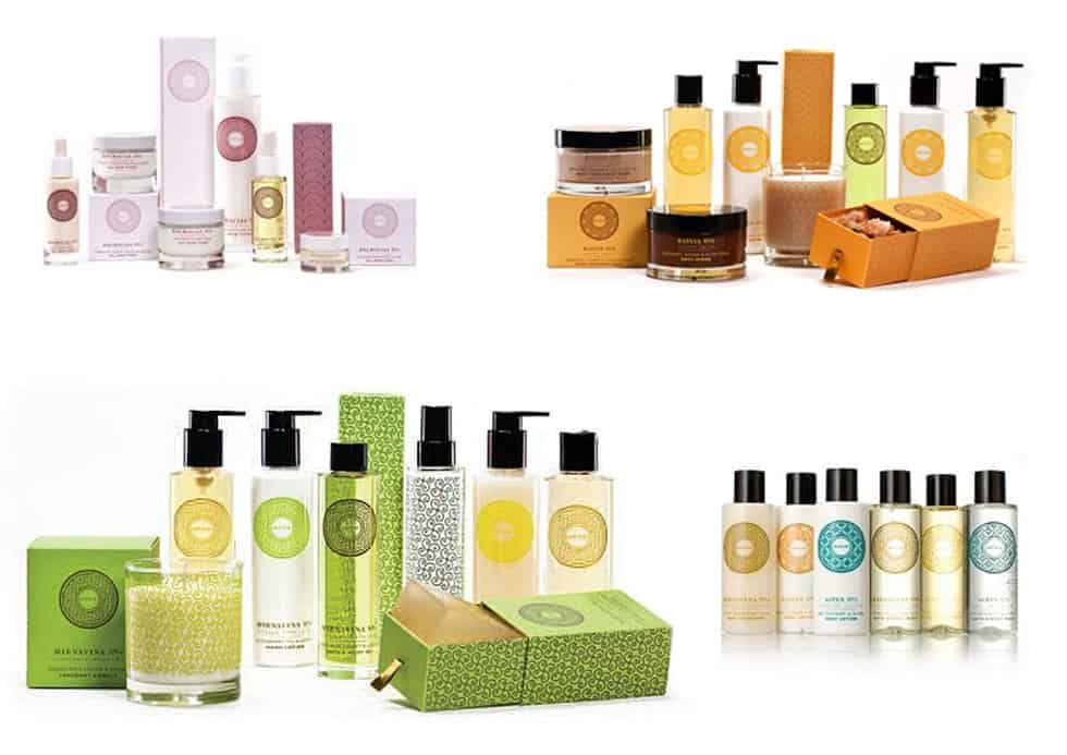 OCCO London bath and body product range artworked by Paul Cartwright Branding.