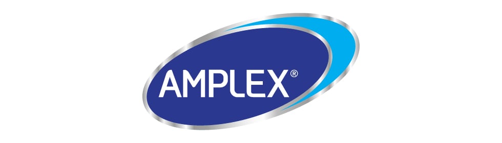 Amplex logo re-designed by Paul Cartwright Branding.