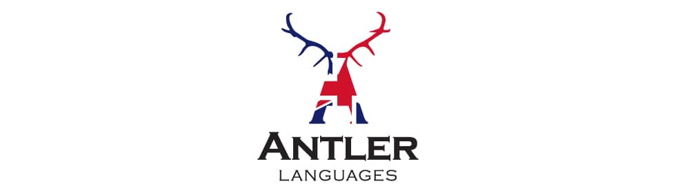 Antler Languages - language school logo design by Paul Cartwright Branding.