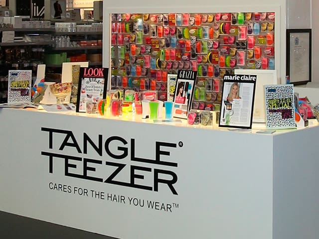 Tangle Teezer Salon Internation Show backwall product display designed by Paul Cartwright Branding Tangle Teezer Salon Internation Show backwall product display designed by Paul Cartwright Branding