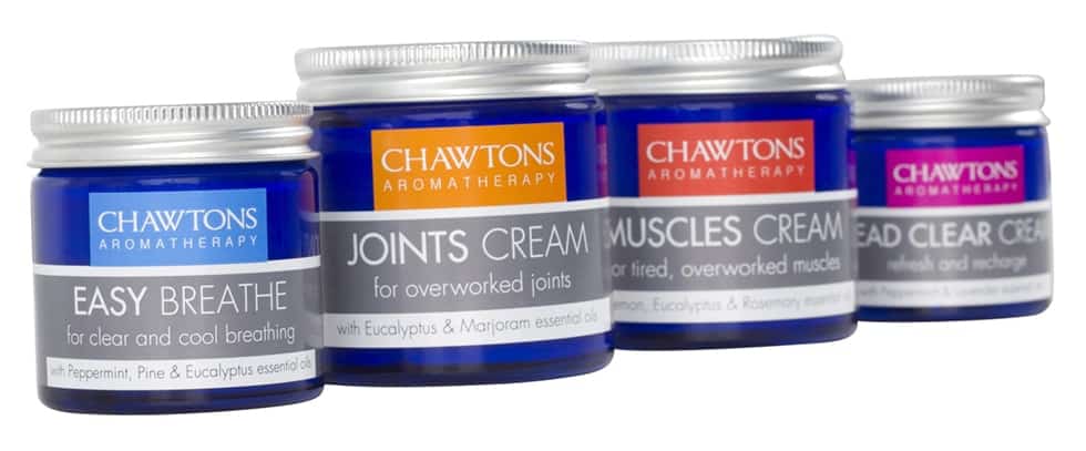 Chawtons Aromatherapy Therapeutic range product range identity graphics designed and artworked by Paul Cartwright Branding.
