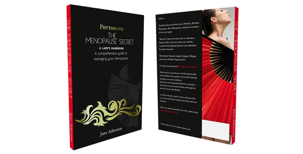 Phytomone The Menopause Secret e-book cover designs by Paul Cartwright Branding.