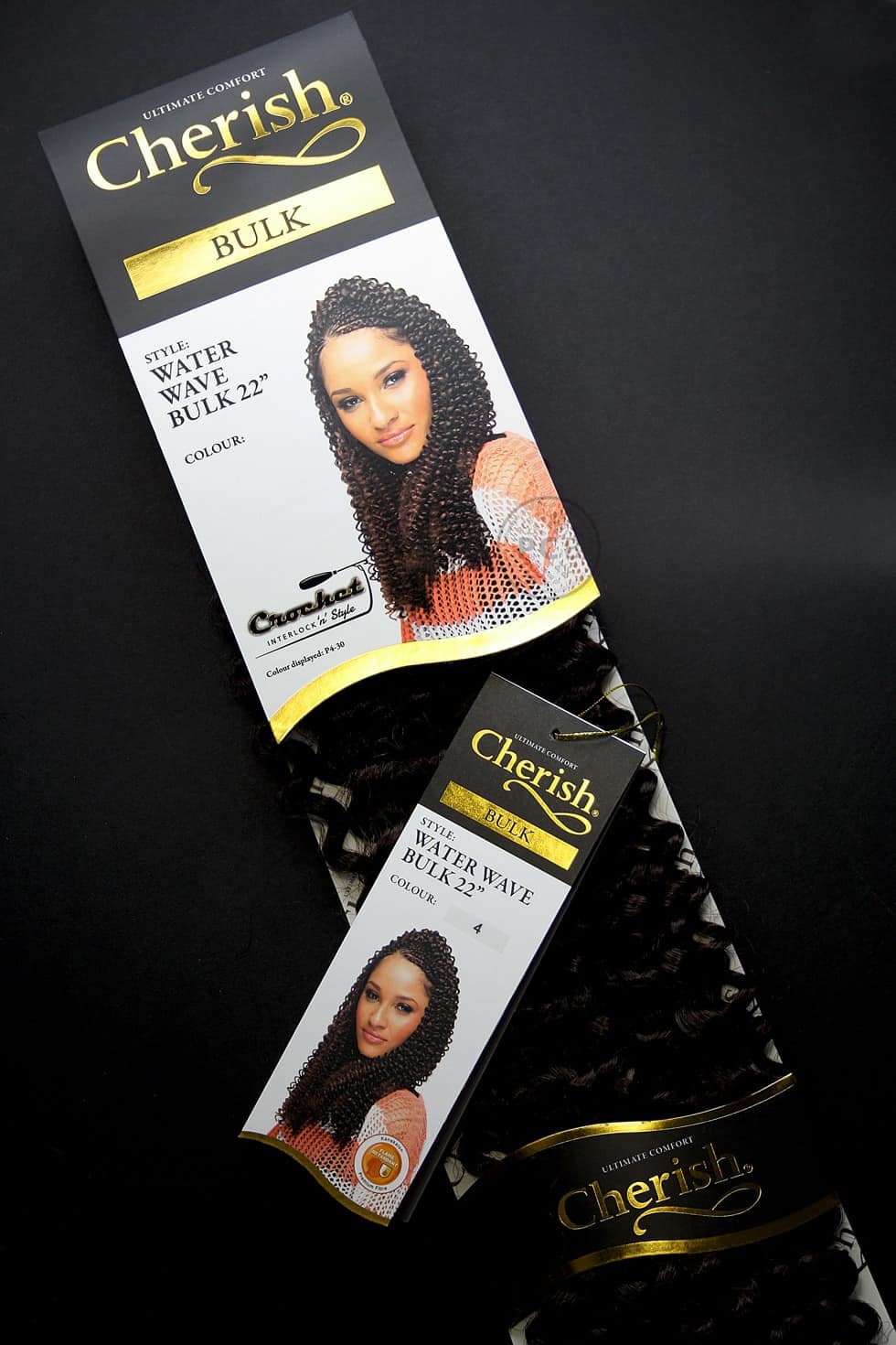 Hair extension packaging insert and swing ticket design by Paul Cartwright Branding.