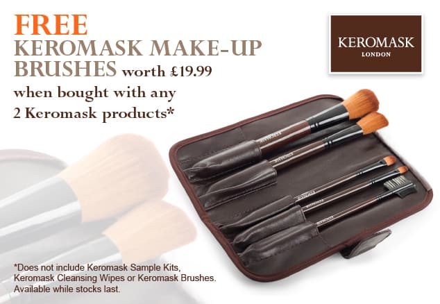 Online promotional web graphic for Keromask London.