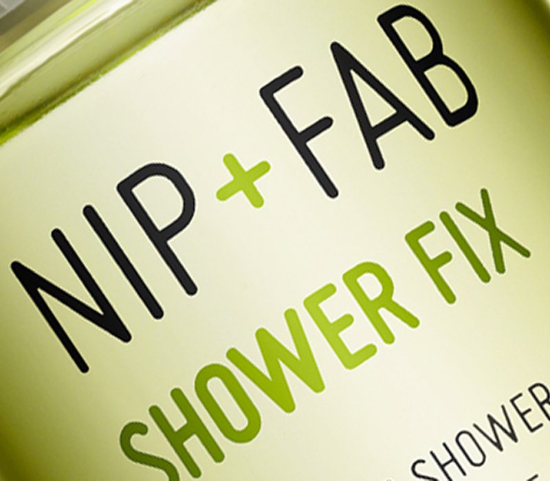 NIP+FAB skincare packaging graphic identity.