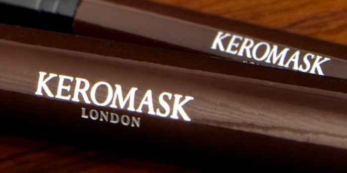 Keromask London camouflage make-up identity and packaging graphics.