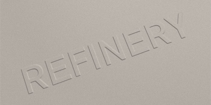 Product and treatment brochure design for men's grooming brand, The Refinery.