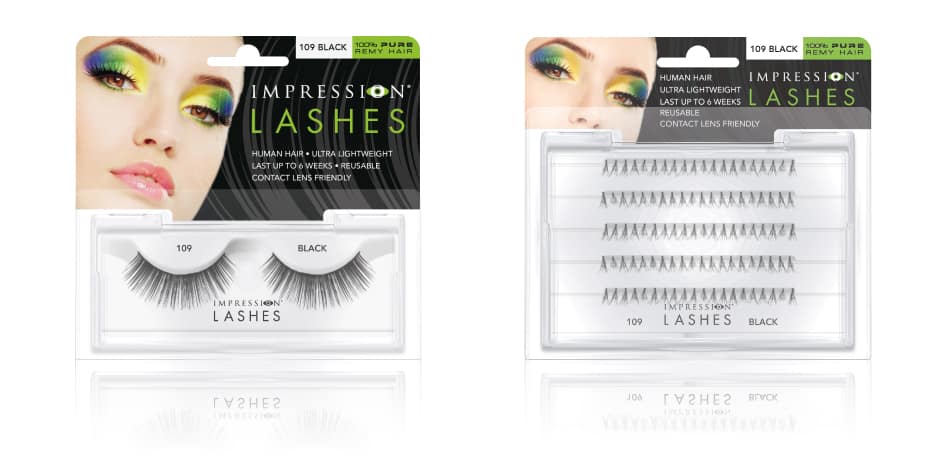 Impression eye lash packaging graphics - Paul Cartwright Branding
