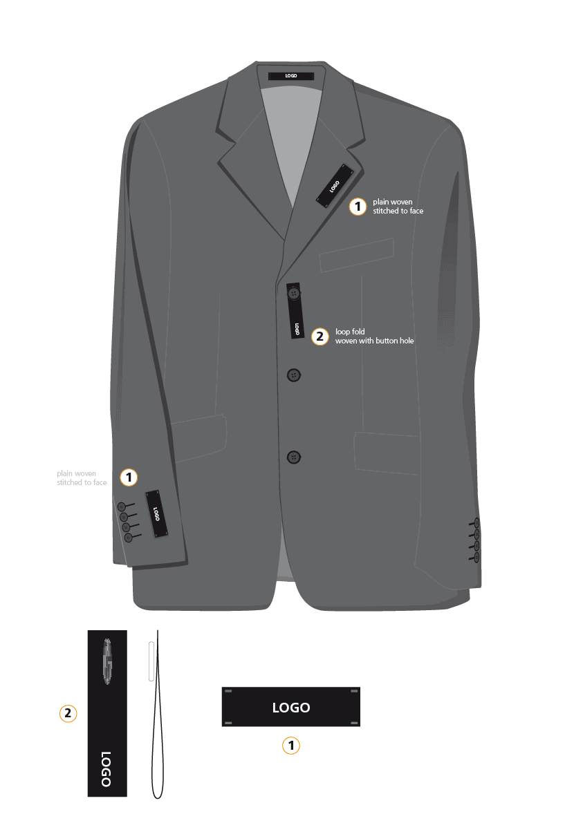 Men's formalwear product branding - Paul Cartwright Branding