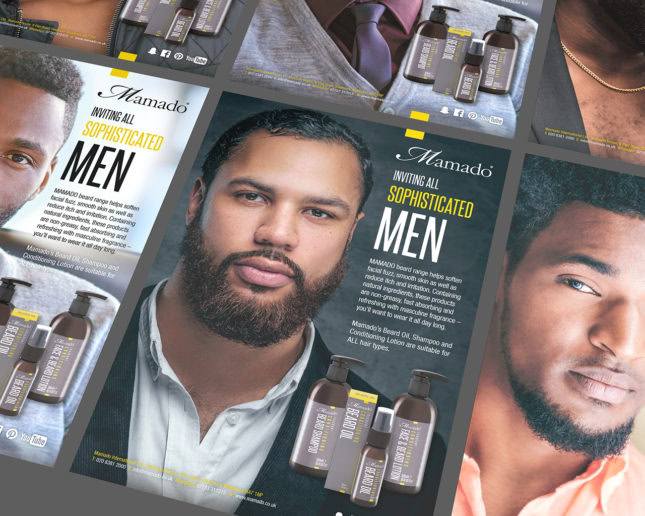 Men's face and beard care identity design - Paul Cartwright Branding